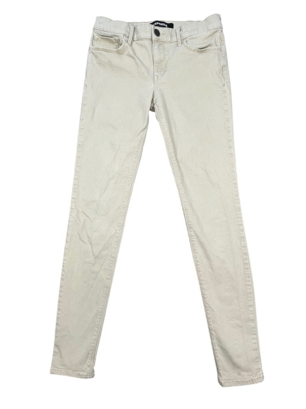Express Stretch Midrise Legging in Light Khaki
